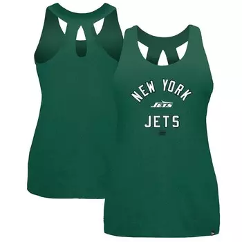 Зеленая женская майка New Era New York Jets 2024 NFL Training Camp, цвет Jet Green