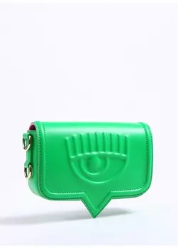 Зеленая женская сумка через плечо Chara Ferragn