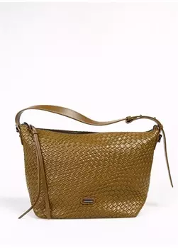 Зеленая женская сумка через плечо David Jones