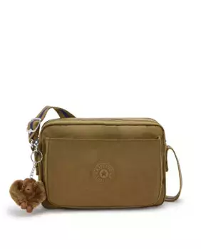 Зеленая женская сумка через плечо с регулируемым ремешком Kipling