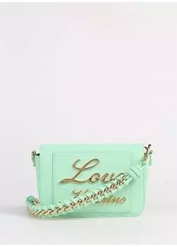 Зеленая женская сумка на плечо размером 12X15x14 смjc4116pp1ilm0802 Love Moschino, зеленый