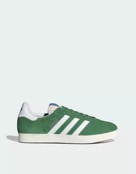 Зелено-белые кроссовки adidas Gazelle