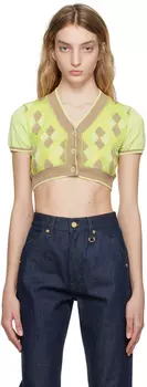 Зелено-бежевый кардиган 'Le Cardigan Toledo' Jacquemus