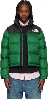 Зелено-черная куртка Nuptse 1996 года в стиле ретро The North Face