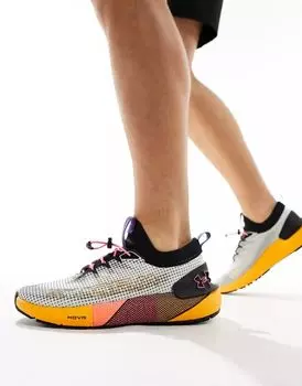 Зелено-оранжевые зимние кроссовки унисекс Under Armour HOVR Phantom 3 SE Storm