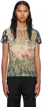 Зелено-серая футболка Перу Vivienne Westwood