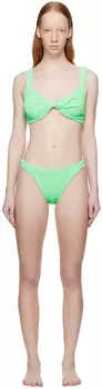 Зеленое бикини Juno Hunza G