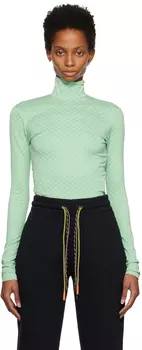 Зеленое боди с монограммой AMBUSH