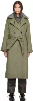 Зеленое пальто Freike Holzweiler