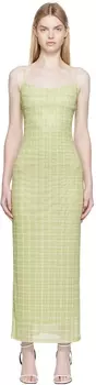 Зеленое платье-макси Thais Miaou