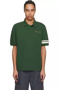 Зеленое поло «Global» из пике Palmes