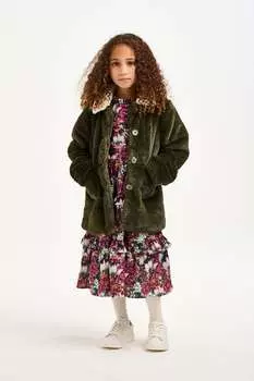 Зеленое шерстяное пальто Nicole Miller, зеленый