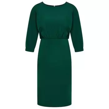 Зеленое вискозное платье Pinko