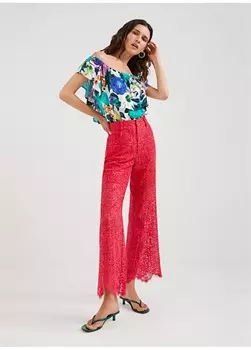 Зеленое женское боди с вырезом Desigual