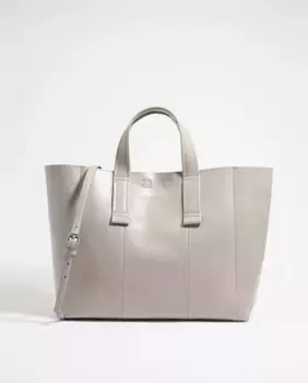 Зеленовато-серая кожаная сумка через плечо Bimba y Lola, бежевый