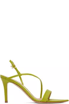 Зеленые босоножки на каблуке Manhattan 85 Gianvito Rossi