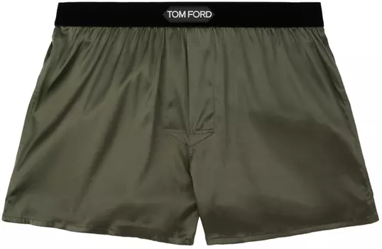 Зеленые боксеры с нашивками TOM FORD