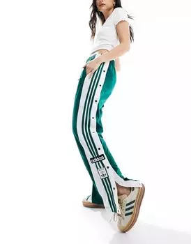 Зеленые брюки adidas Originals Adibreak