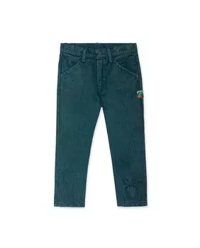 Зеленые брюки-чиносы для мальчика из твила Tuc tuc, темно-зеленый