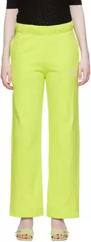 Зеленые брюки для отдыха из органического хлопка GANNI