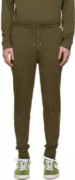 Зеленые брюки для отдыха в полоску Paul Smith