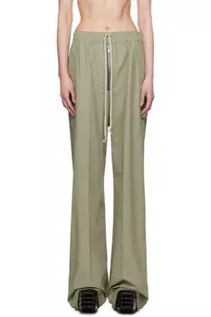 Зеленые брюки Hollywood Wide Bela Lounge Rick Owens