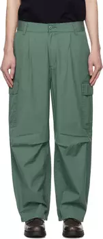 Зеленые брюки-карго Cole Carhartt Work In Progress, Silver pine