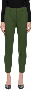 Зеленые брюки Pegno Moss Max Mara