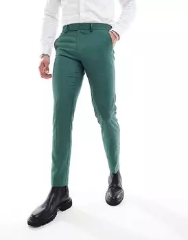 Зеленые брюки-скинни ASOS DESIGN