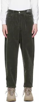 Зеленые брюки со складками Neighborhood