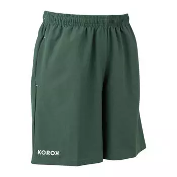Зеленые детские шорты для хоккея на траве Korok FH500