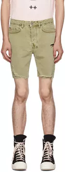 Зеленые джинсовые шорты Chopper Outback Ksubi