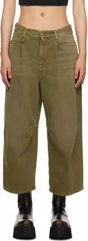 Зеленые джинсы плотника R13