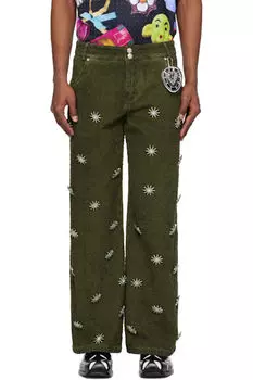 Зеленые джинсы Poppet Chopova Lowena