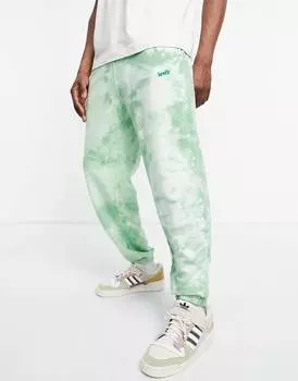 Зеленые джоггеры Levi's с логотипом