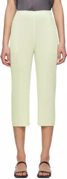 Зеленые ежемесячные цвета Май Брюки Пастельные Pleats Please Issey Miyake