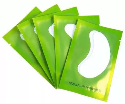 Зеленые гелевые подушечки для ресниц, 50 упаковок Project Lashes