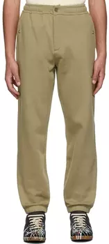 Зеленые хлопковые брюки для отдыха Helmut Lang