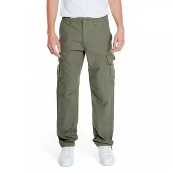 Зеленые хлопковые джинсы и брюки Jack & Jones