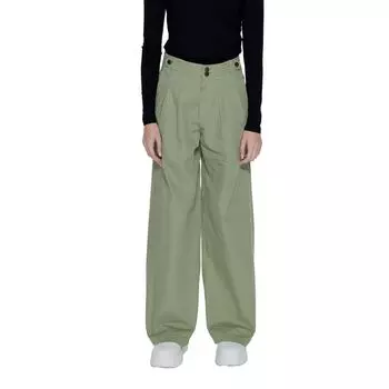 Зеленые хлопковые джинсы и брюки ONLY