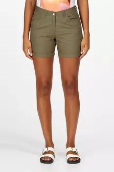 Зеленые хлопковые шорты Pemma Regatta, зеленый