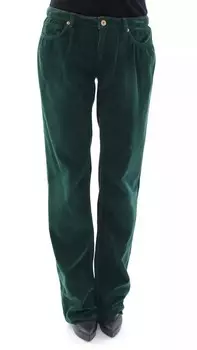 Зеленые хлопковые вельветовые брюки SLIMMY Fit D&G Dolce & Gabbana