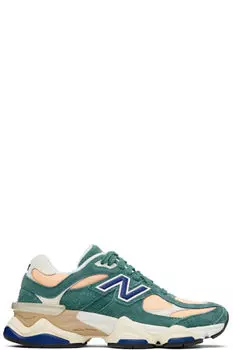 Зеленые и оранжевые кроссовки 9060 New Balance