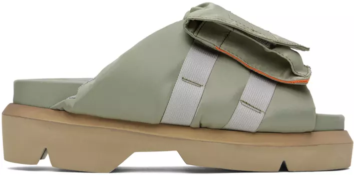 Зеленые карманные слайдеры sacai