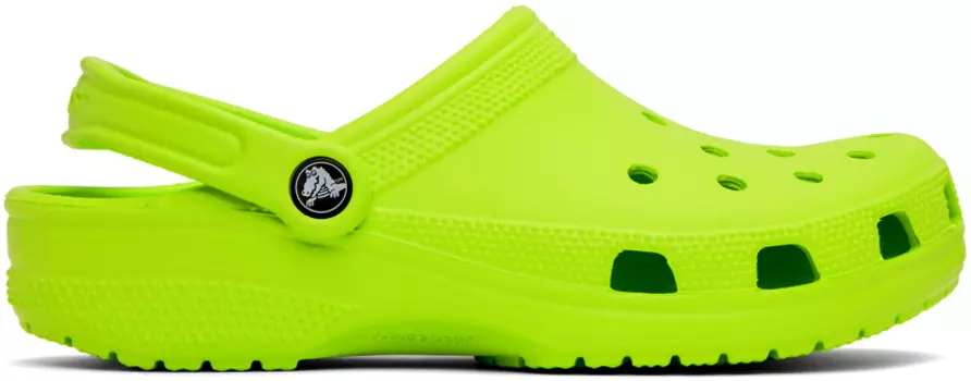 Зеленые классические сандалии Crocs