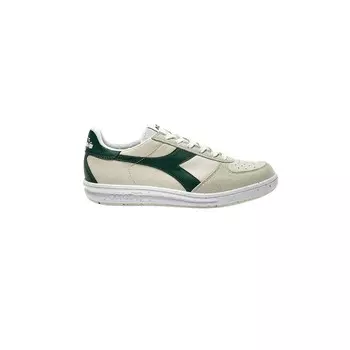 Зеленые кожаные кроссовки Diadora