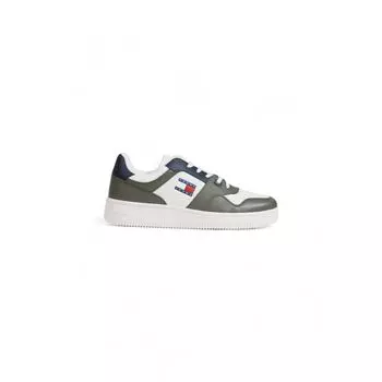 Зеленые кожаные кроссовки Tommy Hilfiger