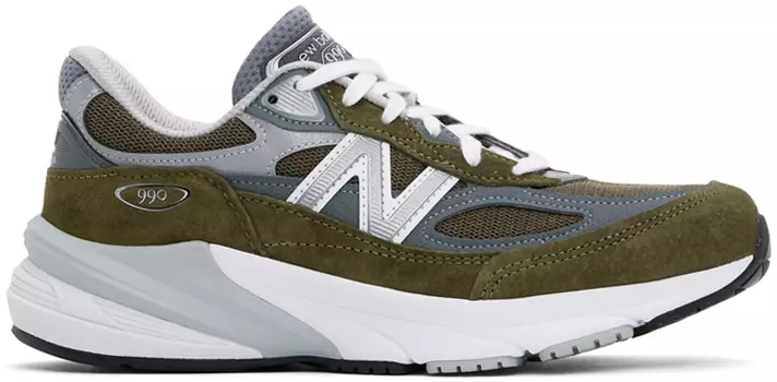 Зеленые кроссовки 990v6, сделано в США New Balance
