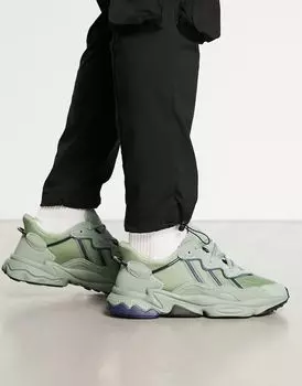 Зеленые кроссовки adidas Originals Ozweego