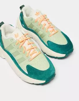 Зеленые кроссовки adidas Originals ZX 22 Boost